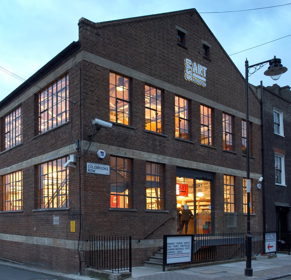 Cass Art Shopfront in Islington, London