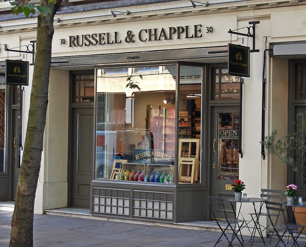 Russell & Chapple Shopfront in London