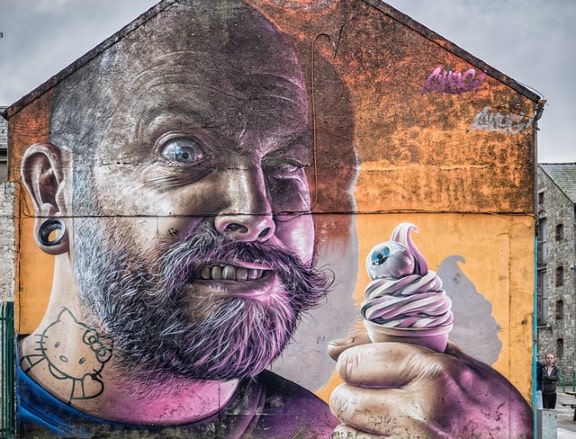 Graffiti Mural in Limerick, Ireland