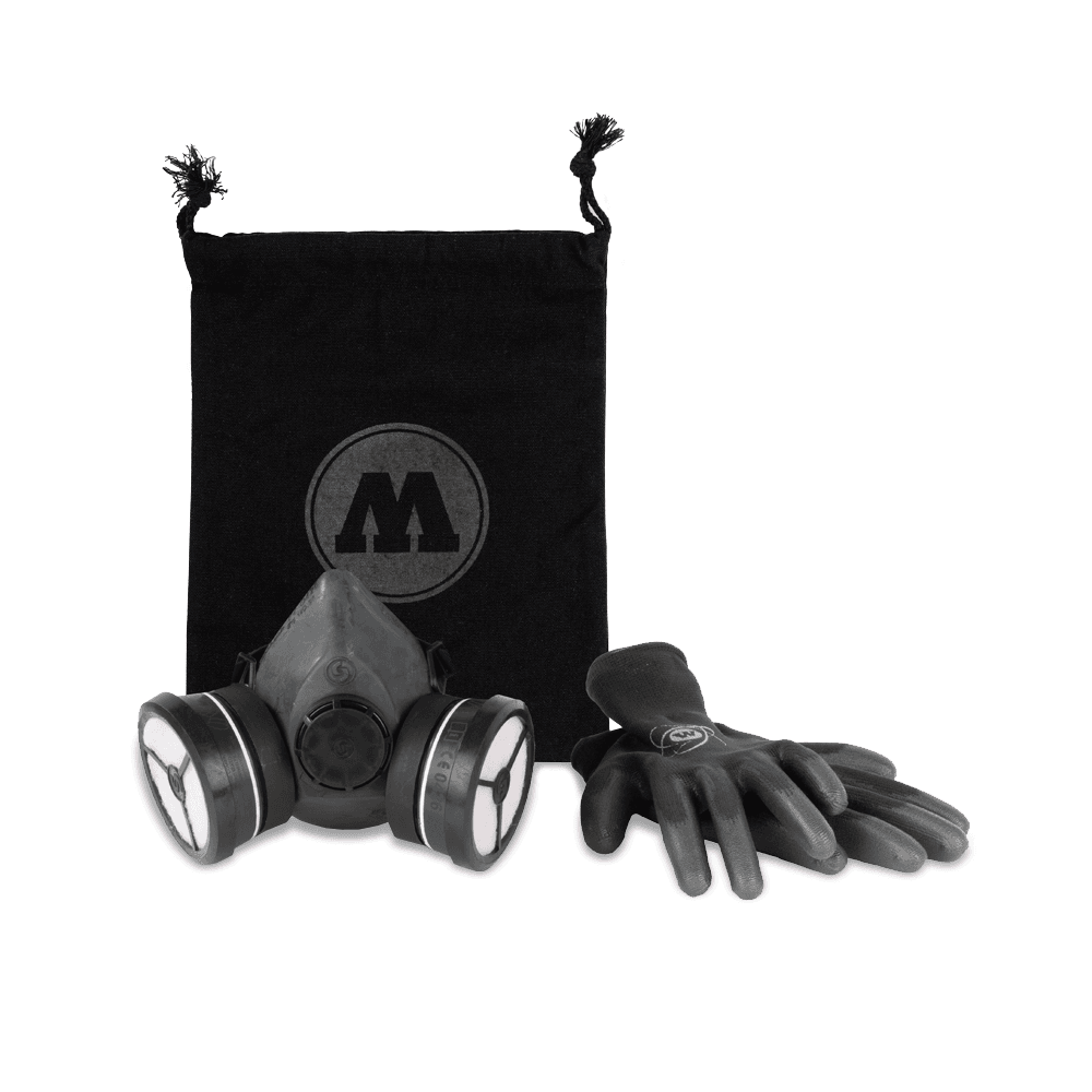 Molotow Safety Pack Gloves and Half Mask Respirator