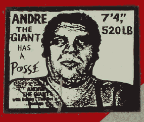 Andre the Giant Has a Posse sticker by Shepard Fairey