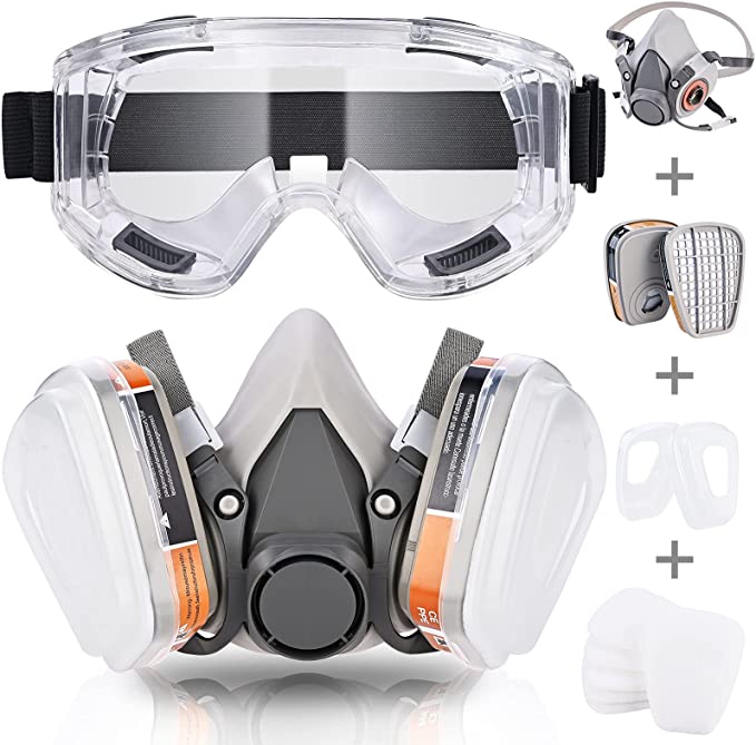 Faburo Respirator Mask with Goggles