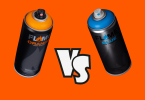 flame blue vs flame orange spray paint