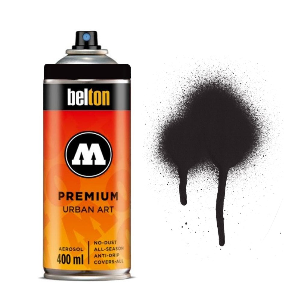 molotow premium 400ml deep black spray paint