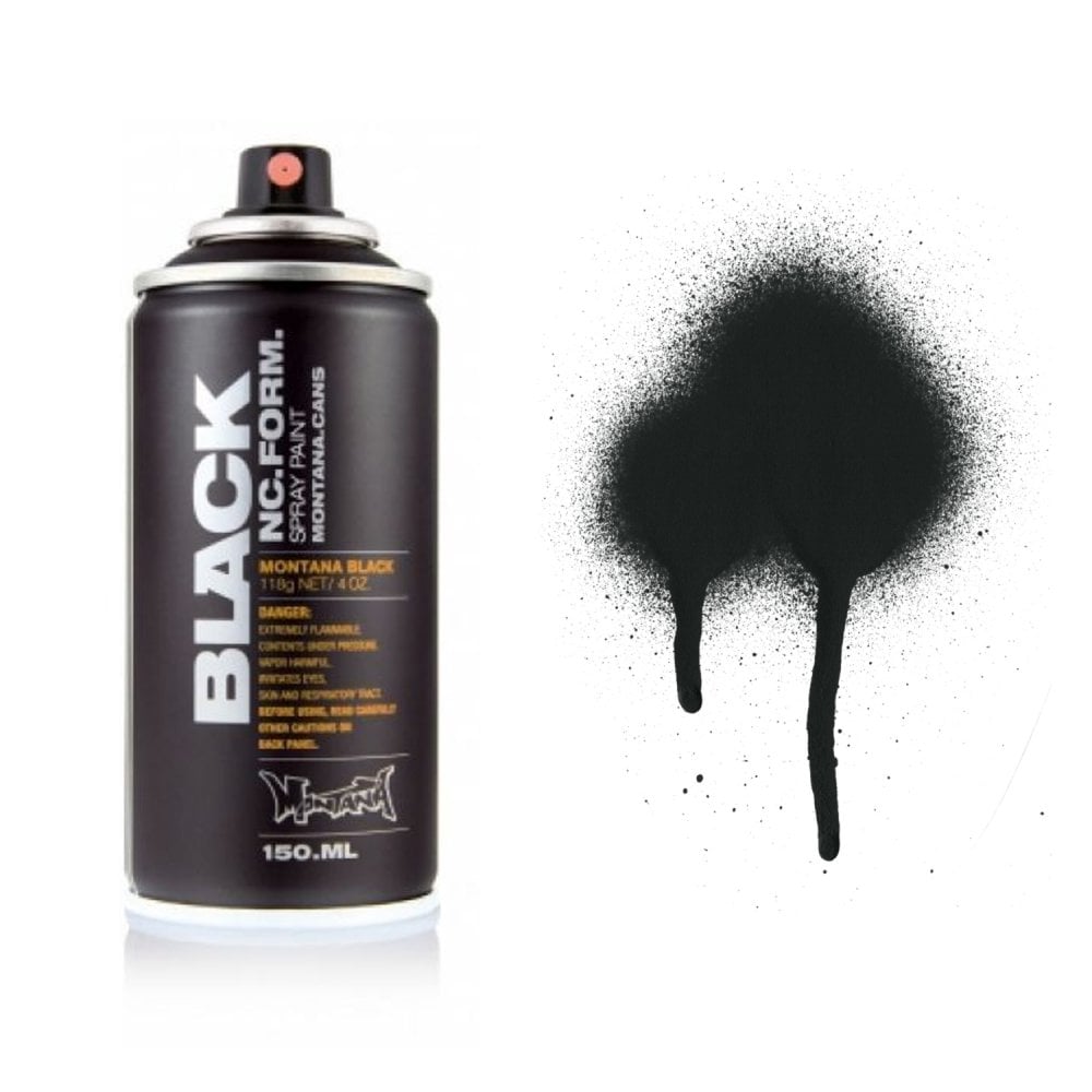 montana black pocket spray paint 150ml
