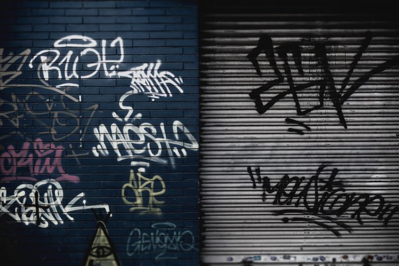 various graffiti tags in spain