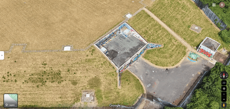 abandoned graffiti spot on google maps