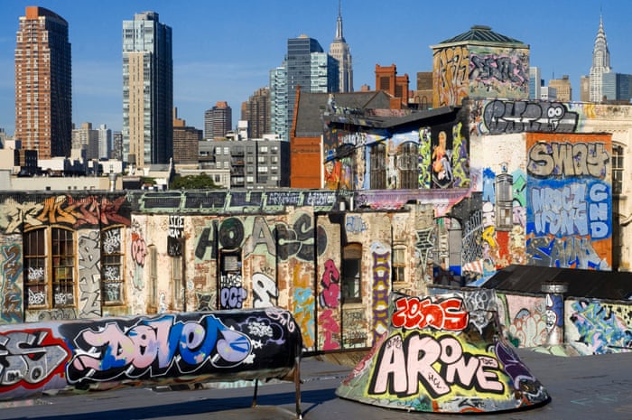rooftop graffiti in nyc