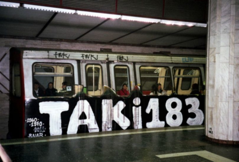 taki 183 graffiti on subway in nyc
